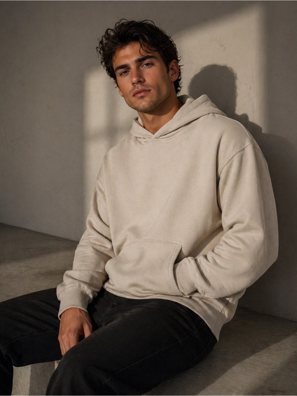ALO Yoga Unisex Renown Pullover Hoodie Color “Bone”